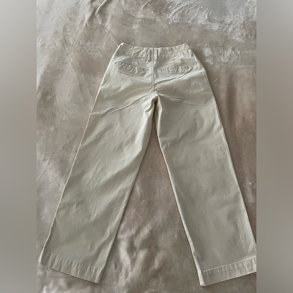 Women's High-Rise Wide Leg Pants - A New Day- Cream Size:2 - Picture 2 of 7